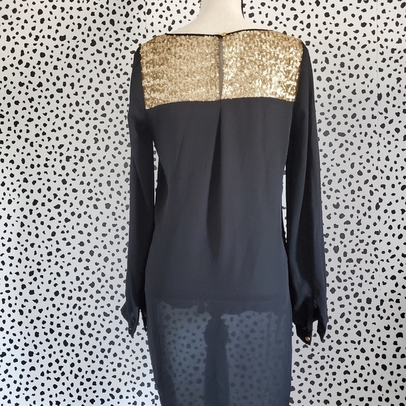 Gianni Bini blouse with gold sequins - Picture 2 of 4